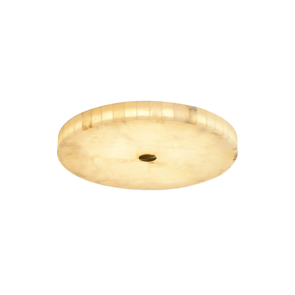 Lampada da soffitto in alabastro mosaico rotondo