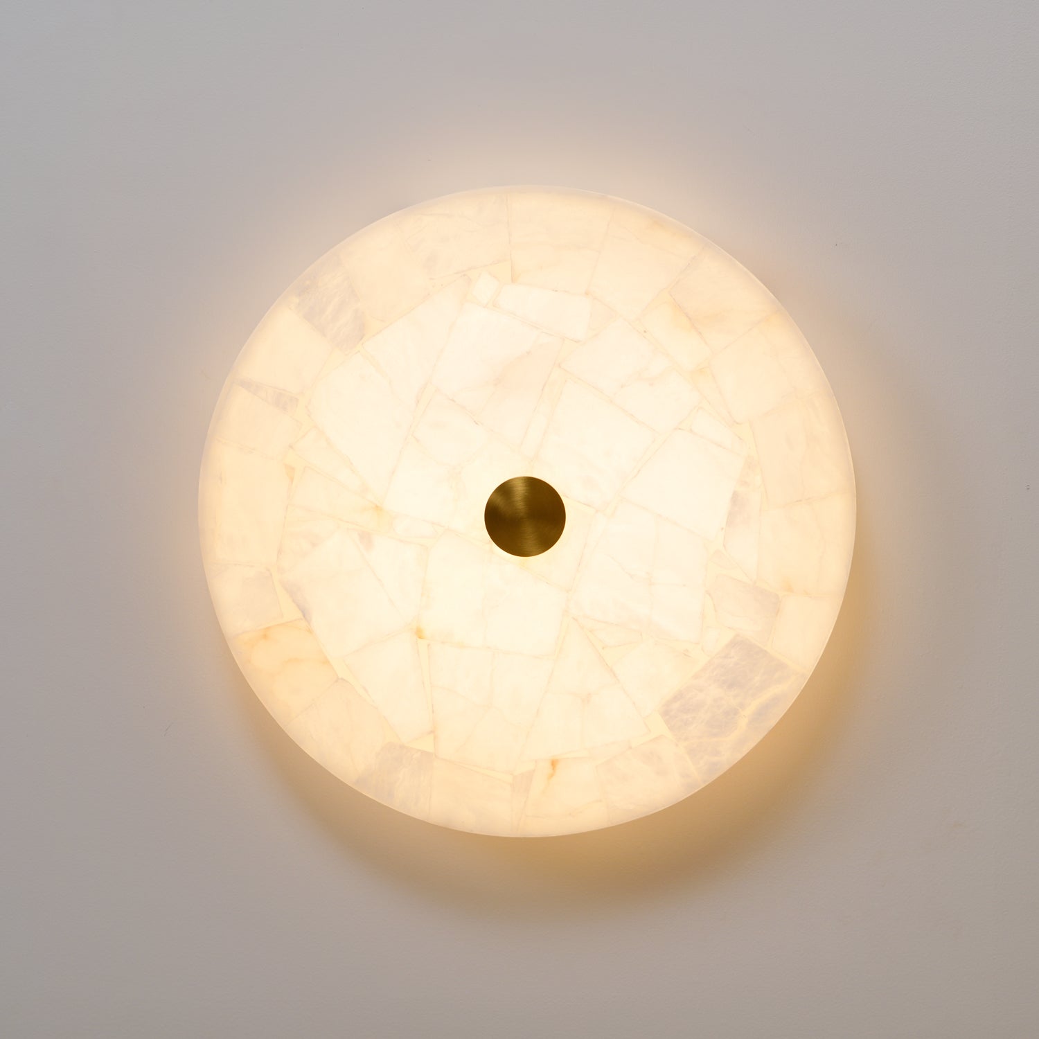 Lampada da Soffitto Rotonda in Alabastro Delya
