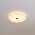 Lampada da soffitto in alabastro mosaico rotondo