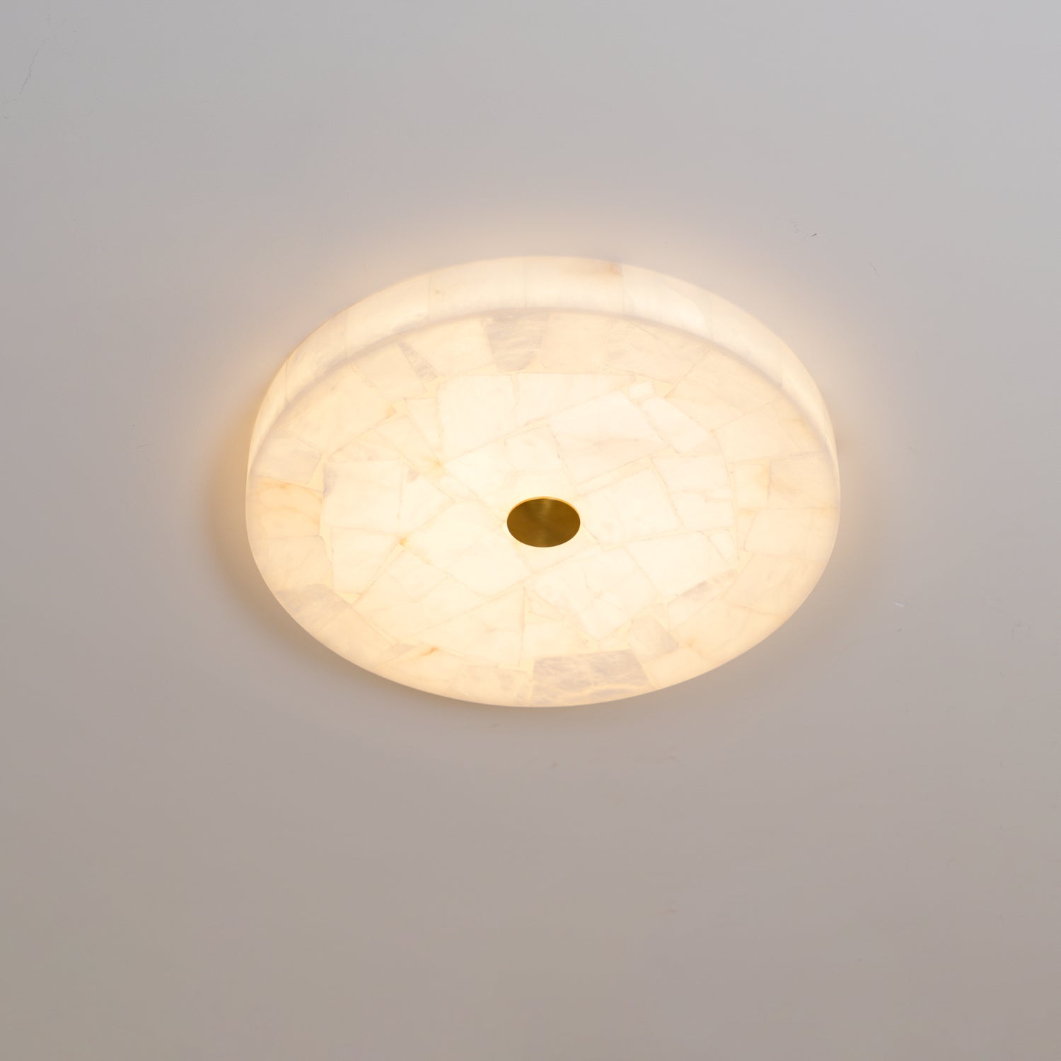 Lampada da Soffitto Rotonda in Alabastro Delya