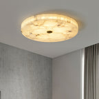 Lampada da soffitto in alabastro mosaico rotondo