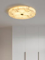 Lampada da soffitto in alabastro mosaico rotondo