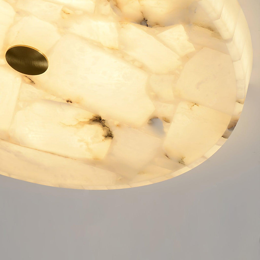 Lampada da Soffitto Rotonda in Alabastro Delya