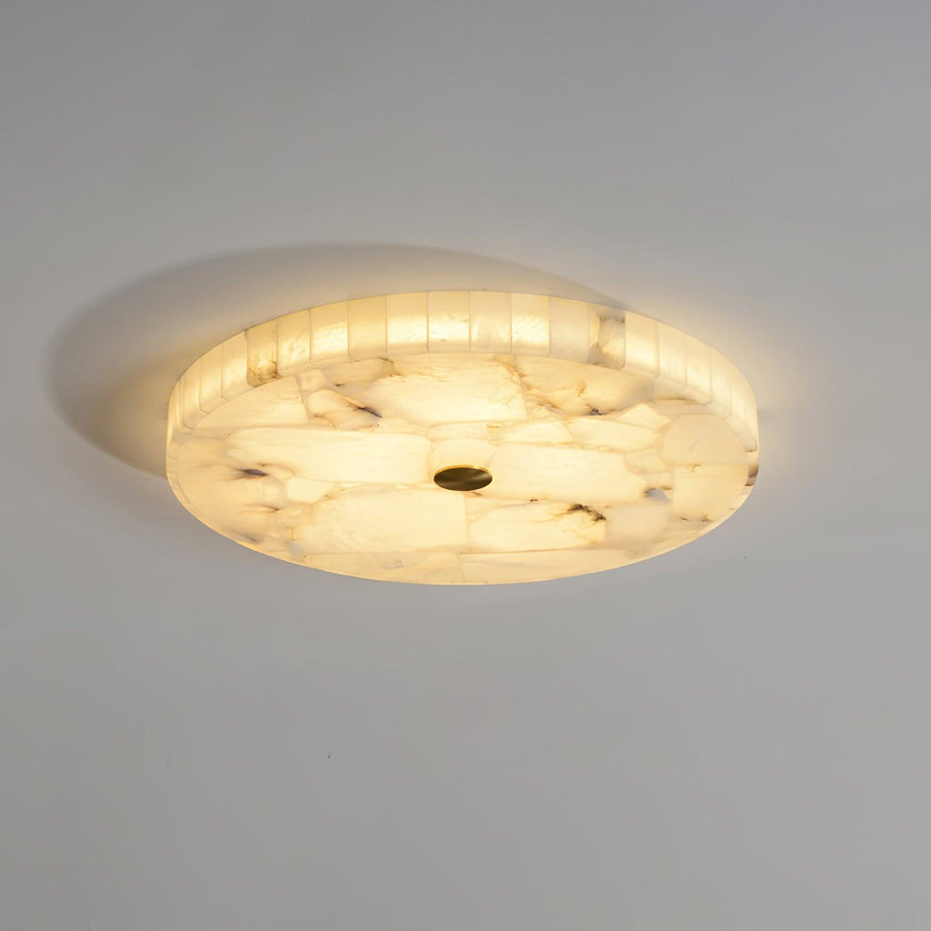 Lampada da Soffitto Rotonda in Alabastro Delya
