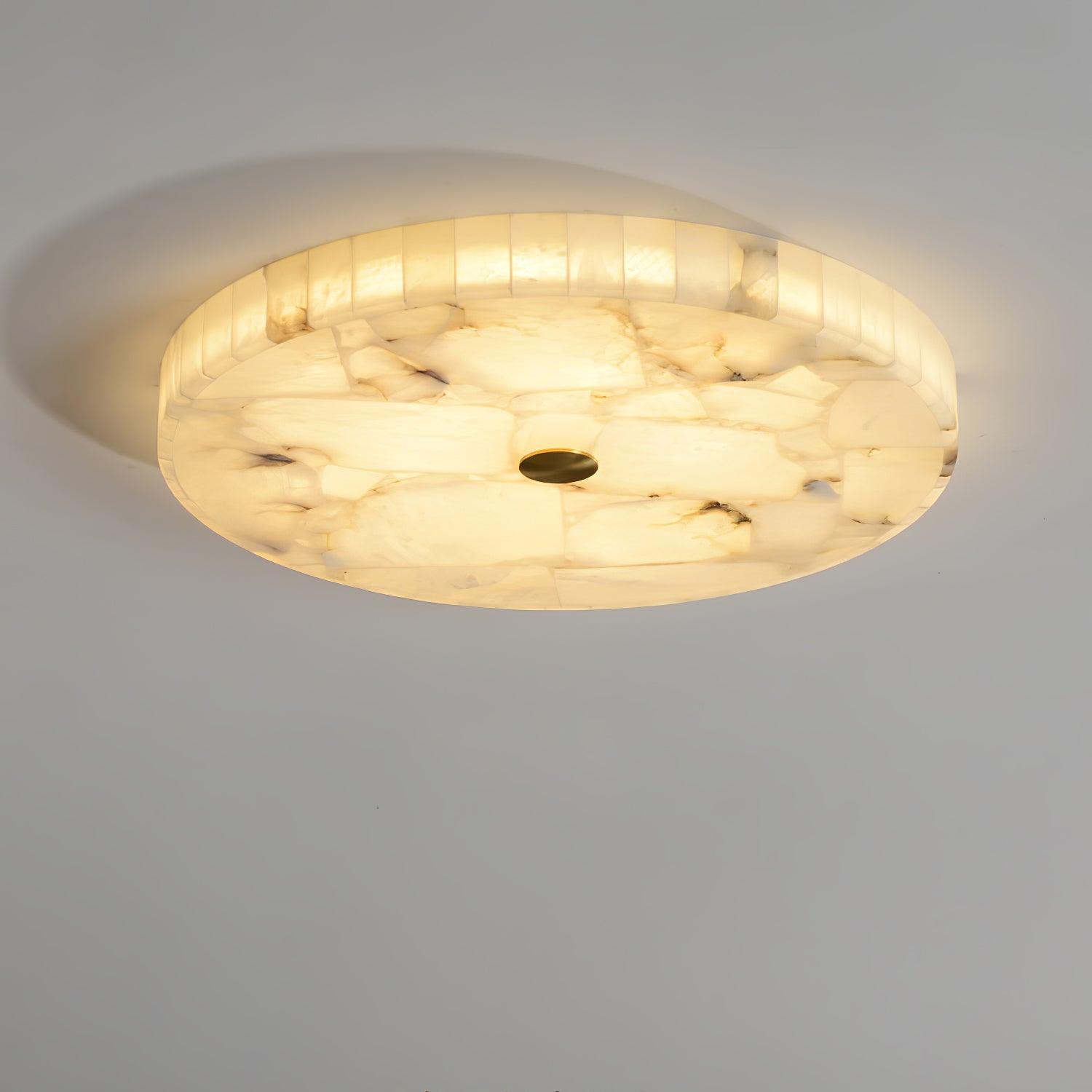 Lampada da Soffitto Rotonda in Alabastro Delya