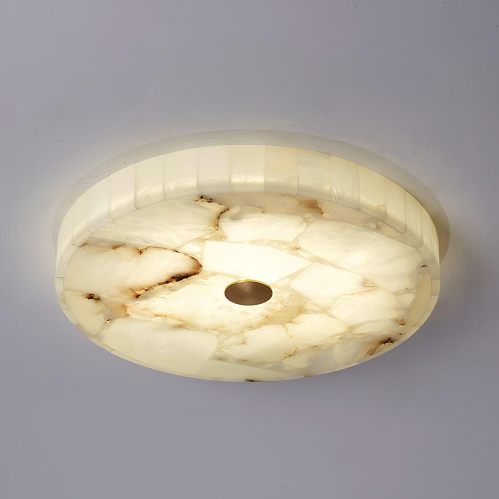 Lampada da Soffitto Rotonda in Alabastro Delya