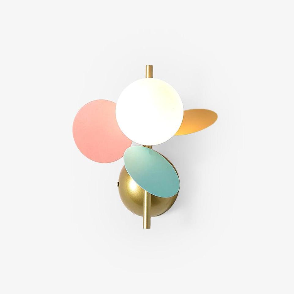 Culoren Applique Vetro Rotonda Arte Nordica