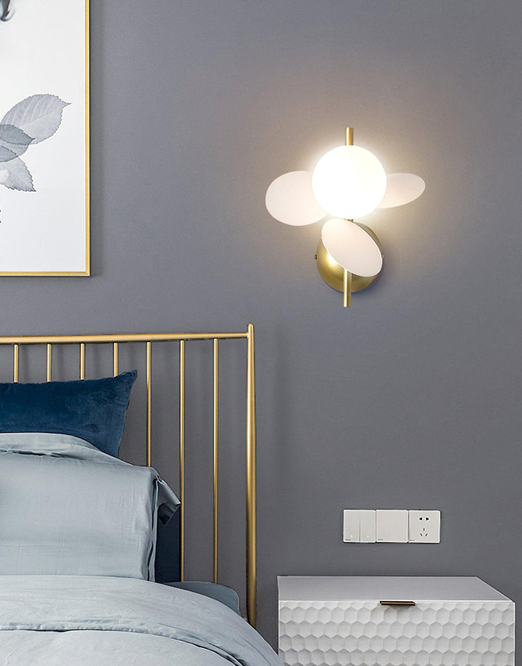 Culoren Applique Vetro Rotonda Arte Nordica