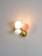 Culoren Applique Vetro Rotonda Arte Nordica