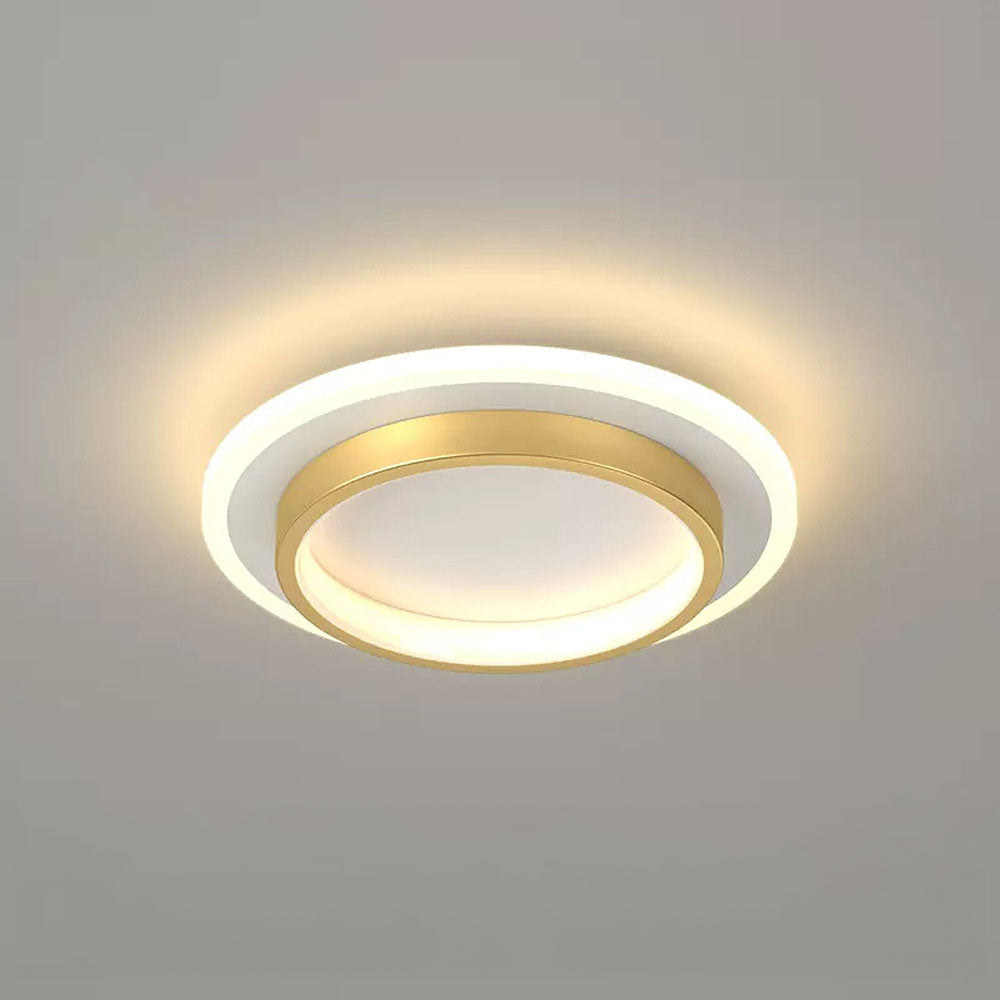 Lampada da soffitto Rouson – LED – Bianco – Ø 30 cm – Design moderno per soggiorni e corridoi
