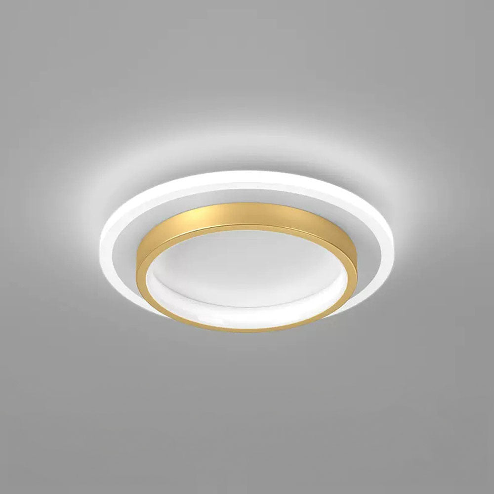 Lampada da soffitto Rouson – LED – Bianco – Ø 30 cm – Design moderno per soggiorni e corridoi