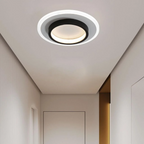 Lampada da soffitto Rouson – LED – Bianco – Ø 30 cm – Design moderno per soggiorni e corridoi