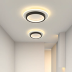 Lampada da soffitto Rouson – LED – Bianco – Ø 30 cm – Design moderno per soggiorni e corridoi