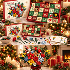 "Bloom & Build" calendario dell'avvento – Costruisci il tuo bouquet di Natale magico