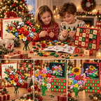 "Bloom & Build" calendario dell'avvento – Costruisci il tuo bouquet di Natale magico