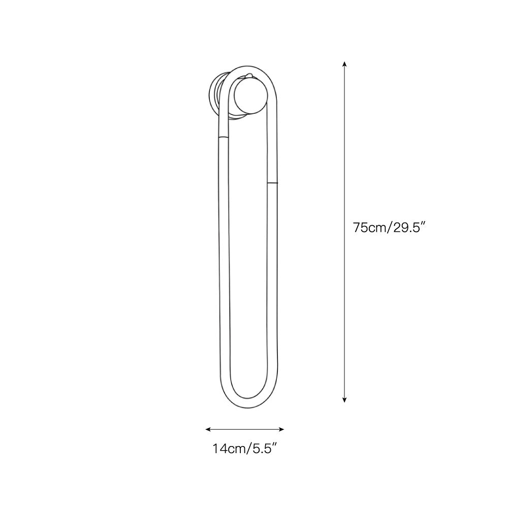 Lampada da parete Rudi Loop