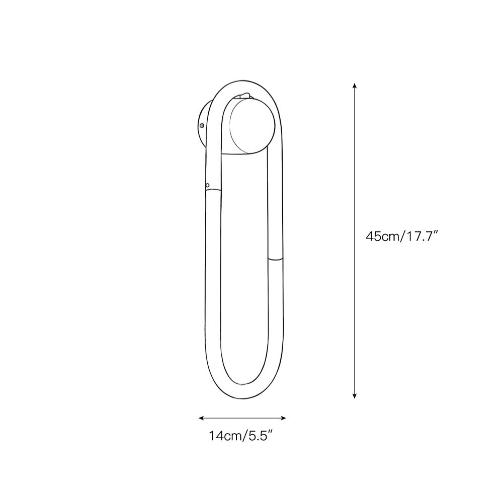 Lampada da parete Rudi Loop