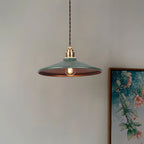 Lampada a sospensione con paralume rustico