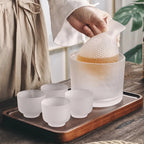 Set di Vetro Giapponese – Elegante Set per Sake e Whisky | Perfetto per Bar e Casa
