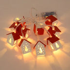 Casette di Natale in Legno con Illuminazione LED – Decorazione Natalizia Decorativa