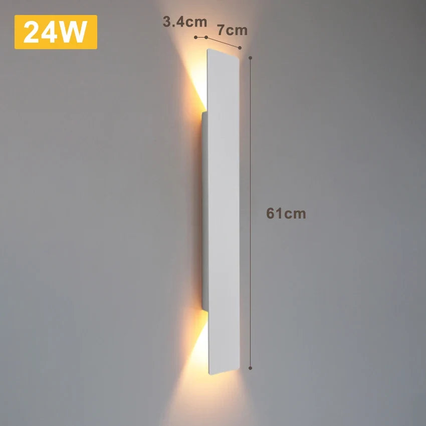 LumaShield Duo – Lampada da Parete LED Nera & Bianca