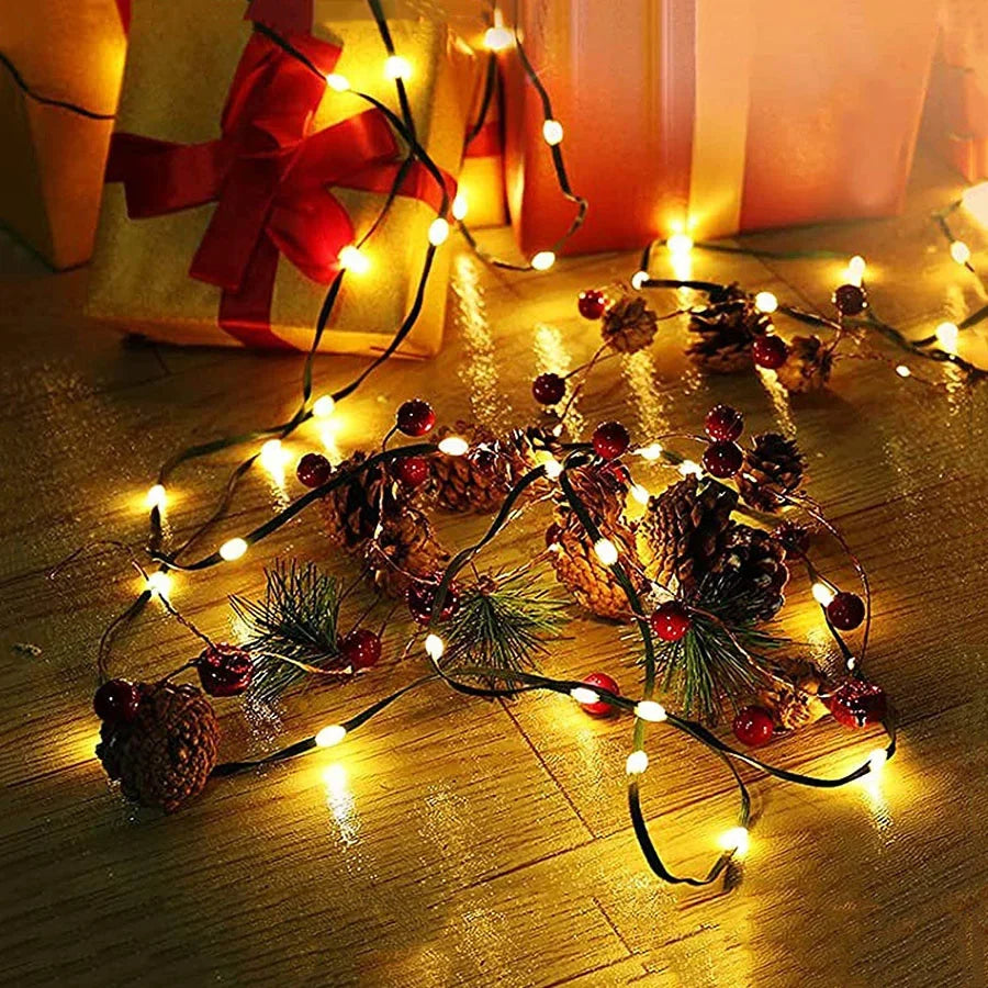 GLOWLINE – 10M-100M Catena di Luci LED Impermeabile con 8 Modalità