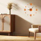 ClearView - Orologio da parete elegante senza cornice con numeri facili da leggere