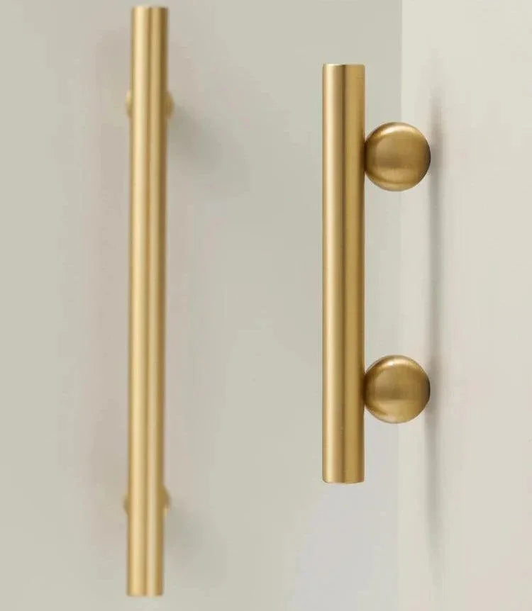 Manopole Rotonde in Ottone Ingrid