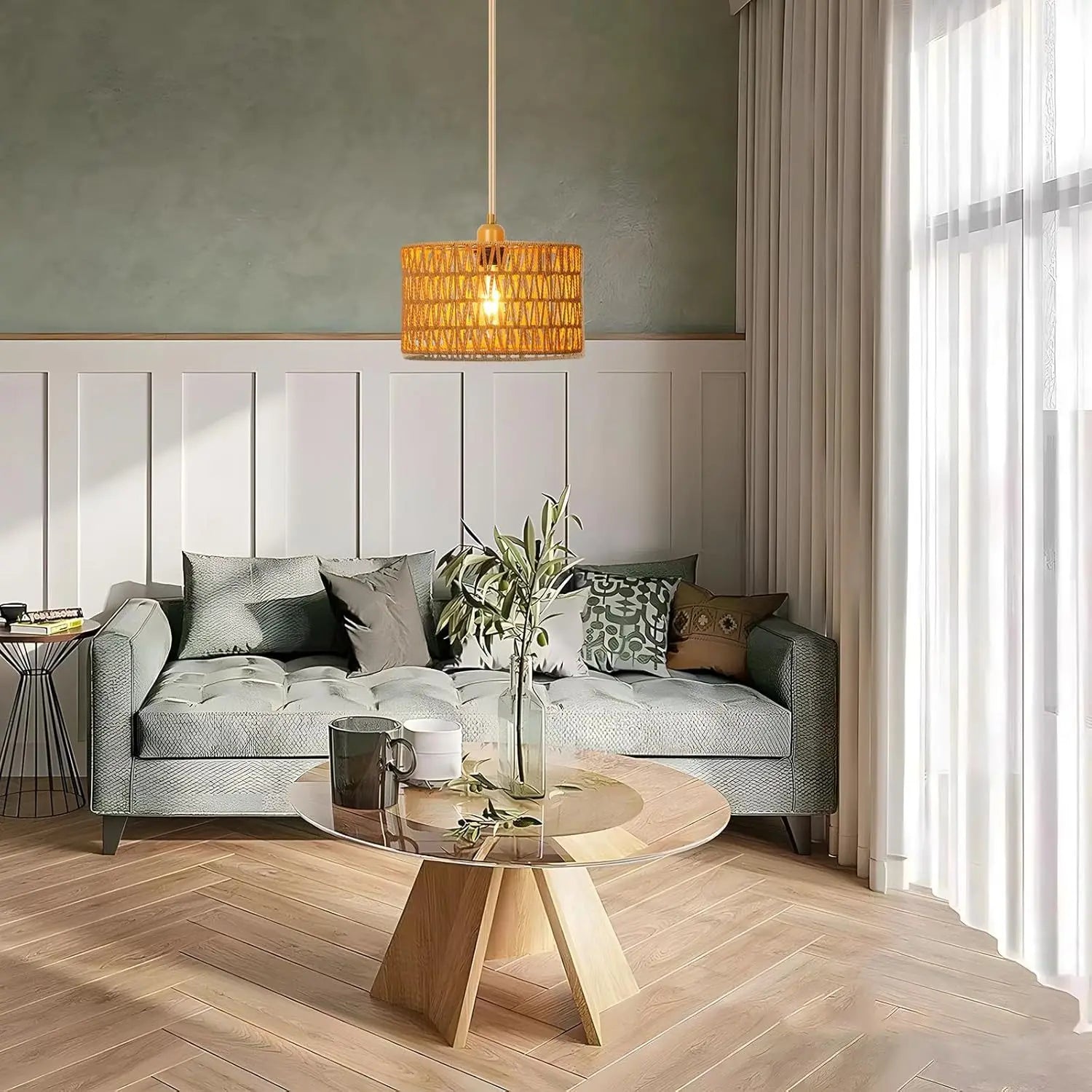 NaturaRiet Lampada a Sospensione in Rattan – Atmosfera Autentica in un Design Moderno