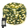 Illuminazione Natalizia a LED Impermeabile per Esterni – Catena Luminosa per Giardino e Terrazzo