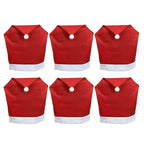 Copri Sedia di Natale – Cappelli di Babbo Natale per Sedie da Pranzo