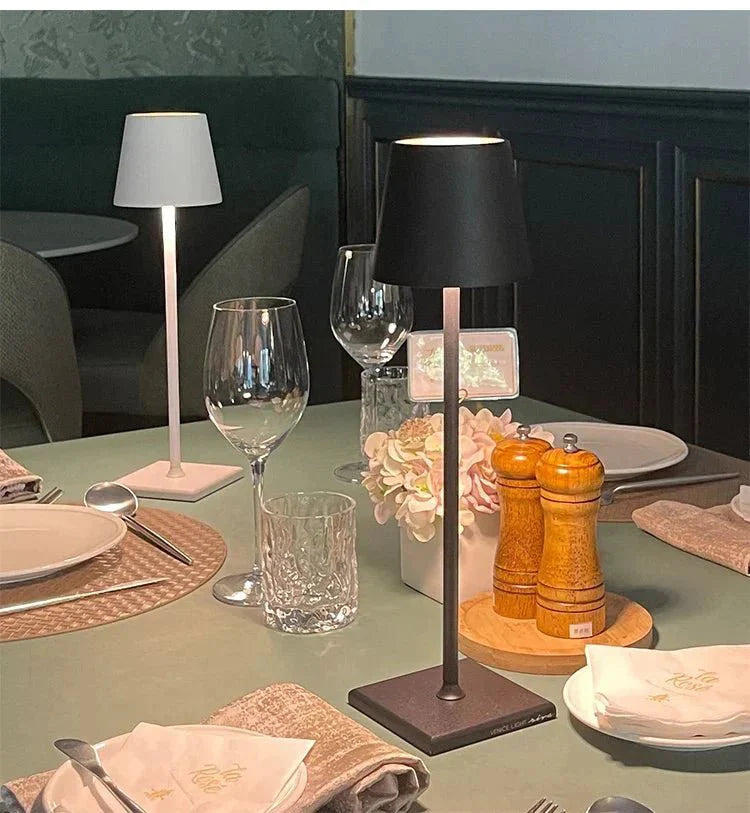NORDIA | Lampada da Tavolo Ricaricabile Senza Fili
