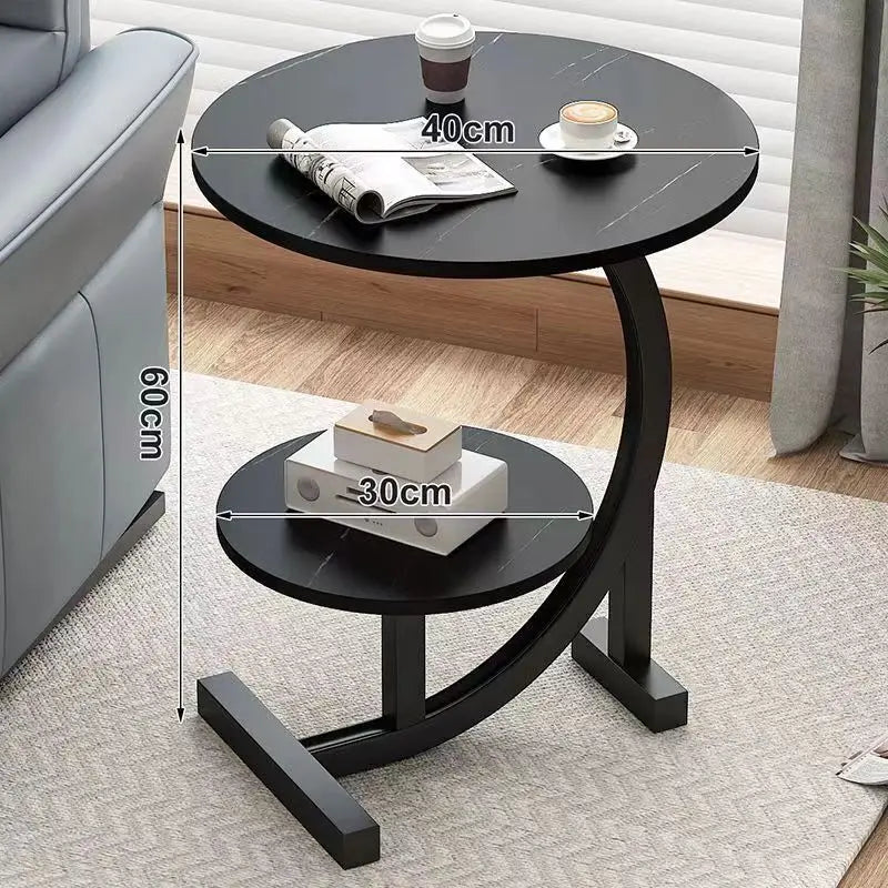 Caliora - Mini Tavolino Trasportabile di Lusso a Due Piani