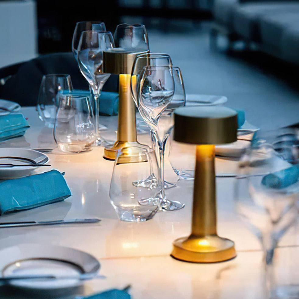 Elegante lampada da tavolo LED – Senza fili, Dimmerabile e Ricaricabile