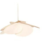 LumaFlora Petal Light – Lampada a Sospensione in Tessuto Artistico con Petali Colorati