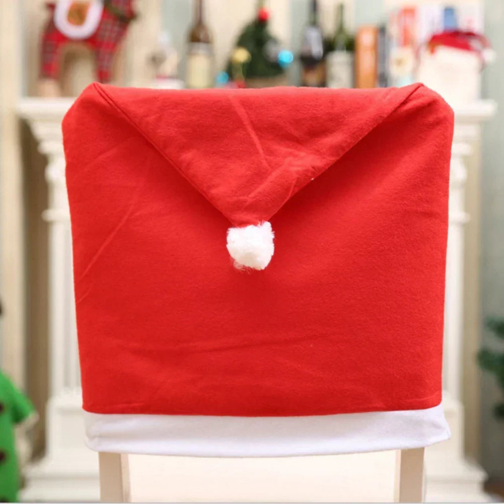 Copri Sedia di Natale – Cappelli di Babbo Natale per Sedie da Pranzo
