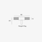 Maniglie T-bar in Ottone Shanne
