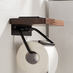 WoodGuard - Elegante porta rotolo di carta igienica in legno per le tue cose essenziali