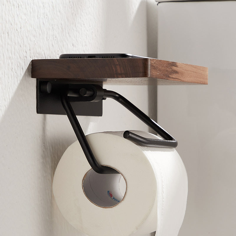 WoodGuard - Elegante porta rotolo di carta igienica in legno per le tue cose essenziali