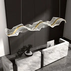 Kirsten Luminaires Sospensione Vaga Moderna Metallo/Acrilico Bianco/Oro Salotto