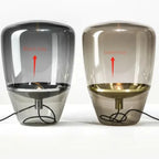 AuroraGlow – Lampada da Tavolo in Vetro LED Design Scandinavo