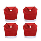 Copri Sedia di Natale – Cappelli di Babbo Natale per Sedie da Pranzo