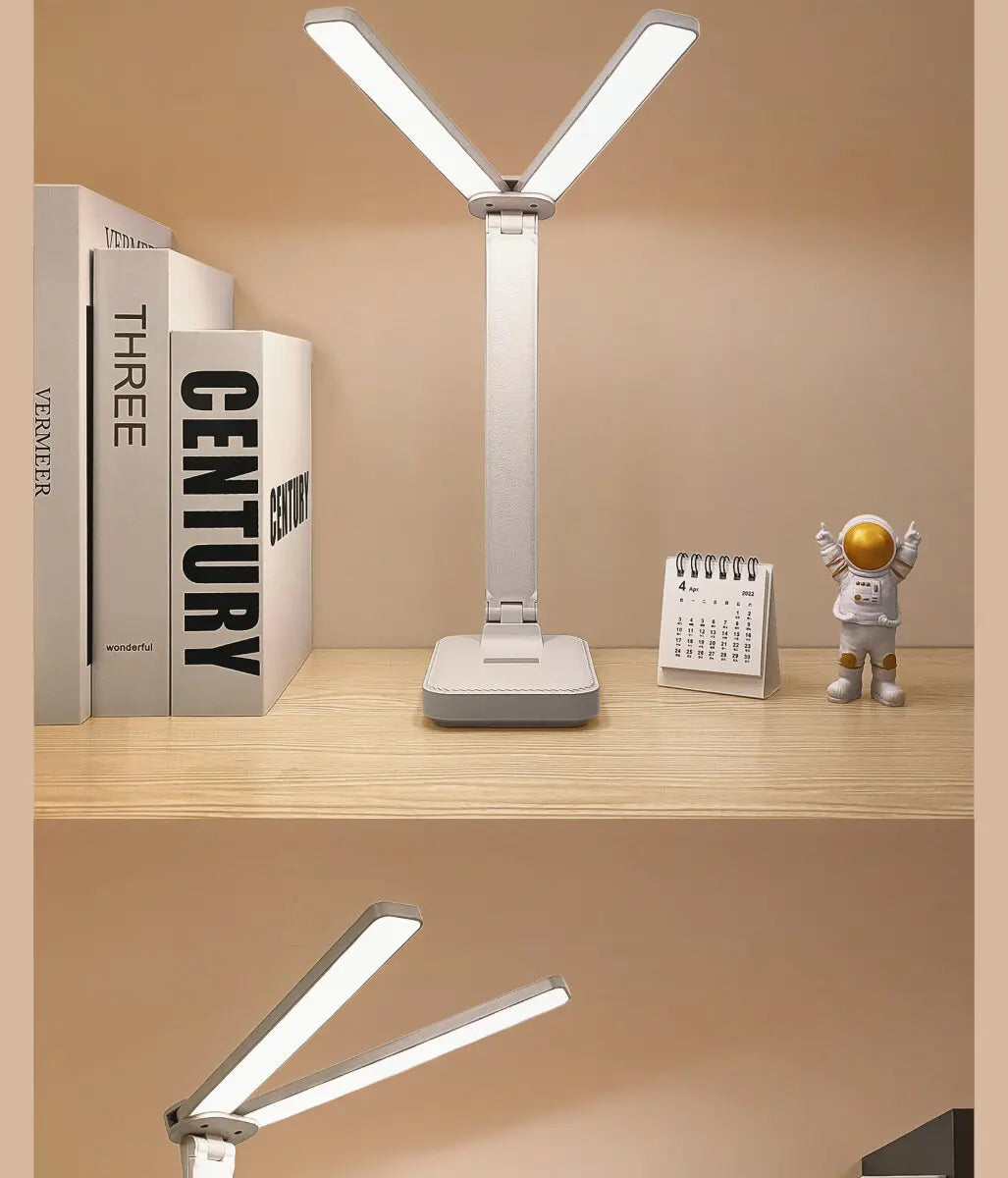 LumoFlex – Lampada da scrivania LED ricaricabile con controllo touch e design pieghevole
