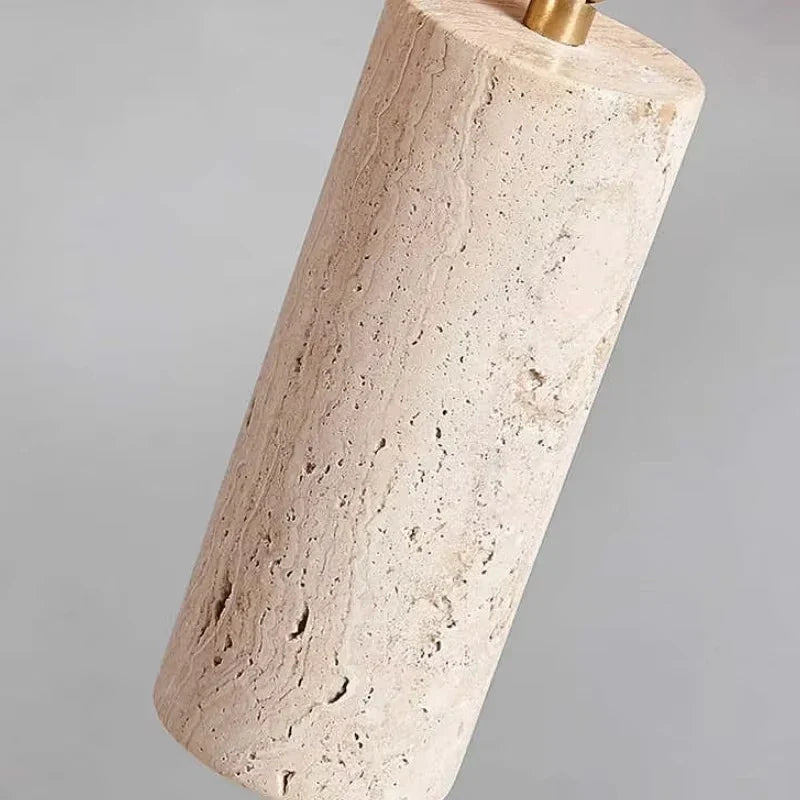 Lampada da soffitto in Travertino