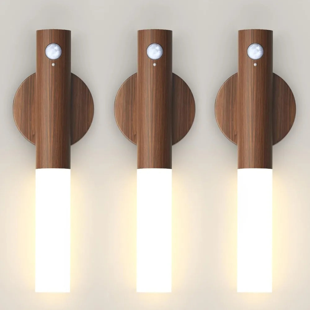 LumiSense – Lampada da Parete Ricaricabile Senza Fili con Sensore di Movimento