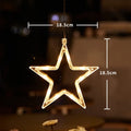 SantaGlow Illuminazione LED per Finestra con Ventosa