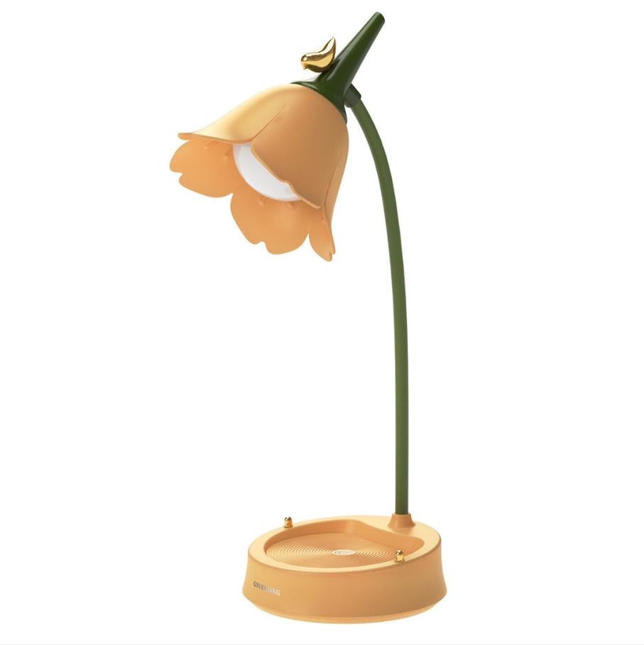 LumaPetal – Lampada da tavolo a forma di fiore con controllo touch e luce portatile in morbidi colori pastello