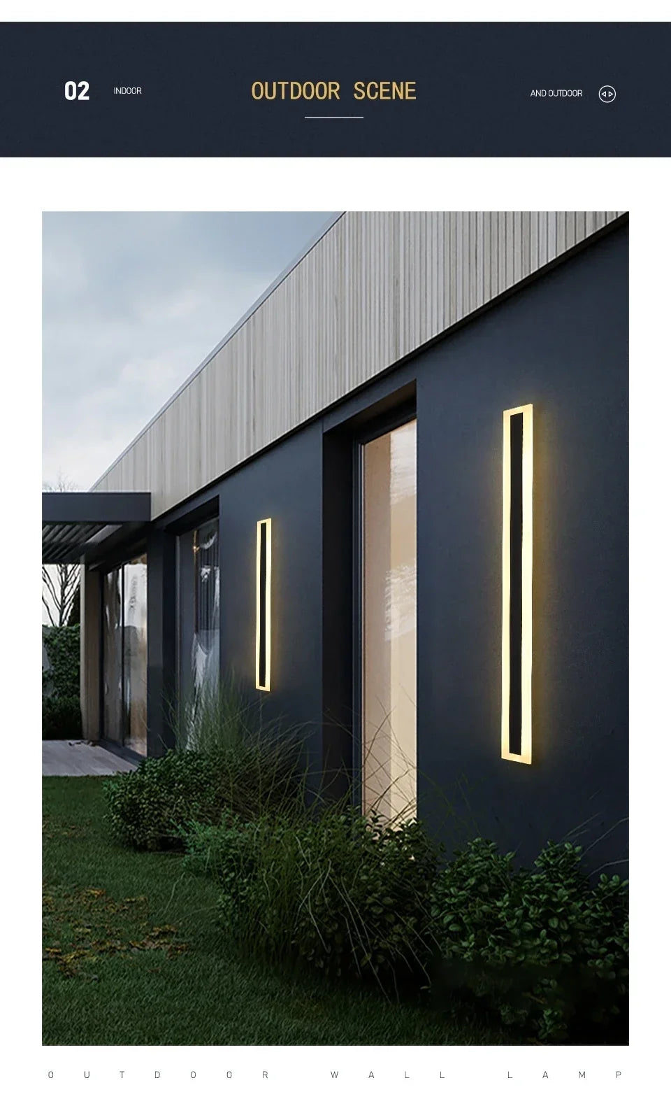 LumoFlex Villa – Lampada da Parete LED Waterproof IP65 | Illuminazione Esterna Dimmerabile per Giardino, Balcone e Facciata