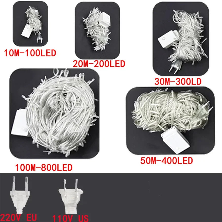 LumiFest Illuminazione Natalizia LED – 10M / 50M / 100M
