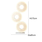 lampadario moderno in tessuto iris led per decorazione d'hotel